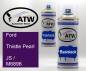 Preview: Ford, Thistle Pearl, JS / M6896: 400ml Sprühdose + 400ml Klarlack - Set, von ATW Autoteile West.